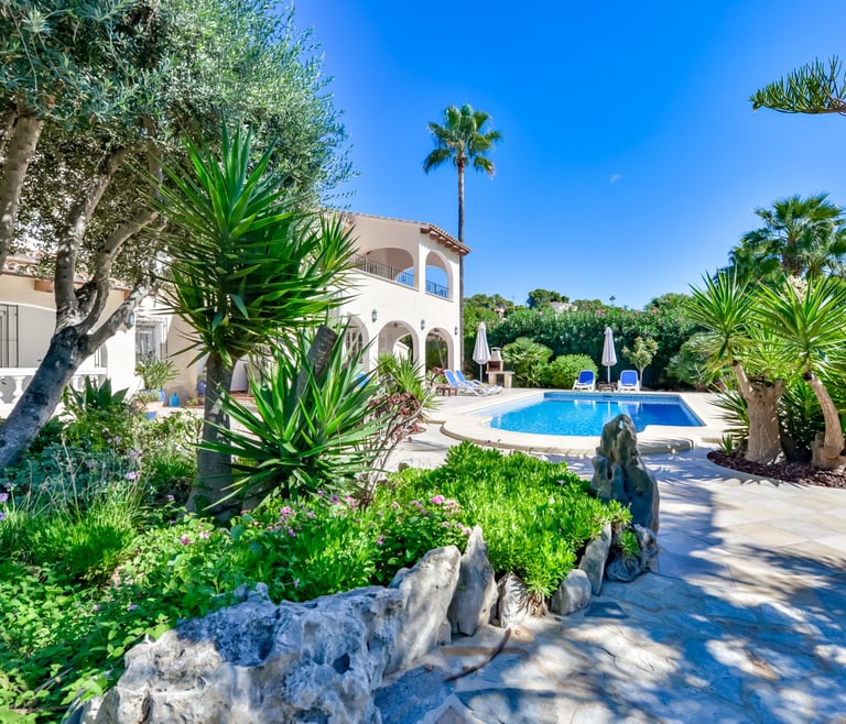 Alquiler de villa en Benissa DOS ANGELES en Benissa - Jardin