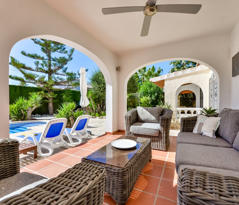 Alquiler de villa en Benissa DOS ANGELES en Benissa - Terraza