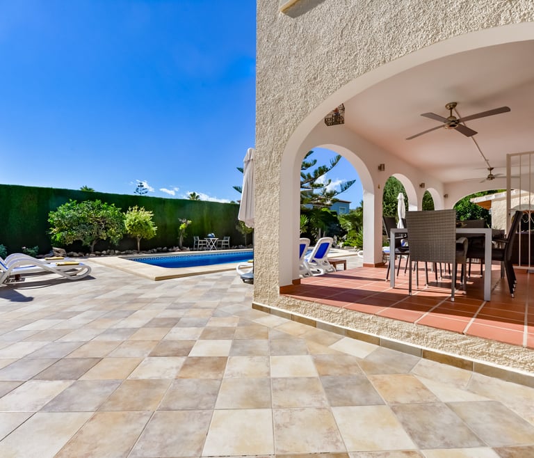 Alquiler de villa en Benissa DOS ANGELES en Benissa - Terraza
