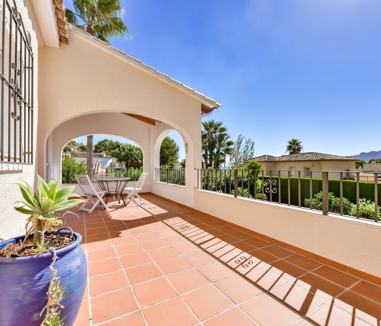 Alquiler de villa en Benissa DOS ANGELES en Benissa - Terraza