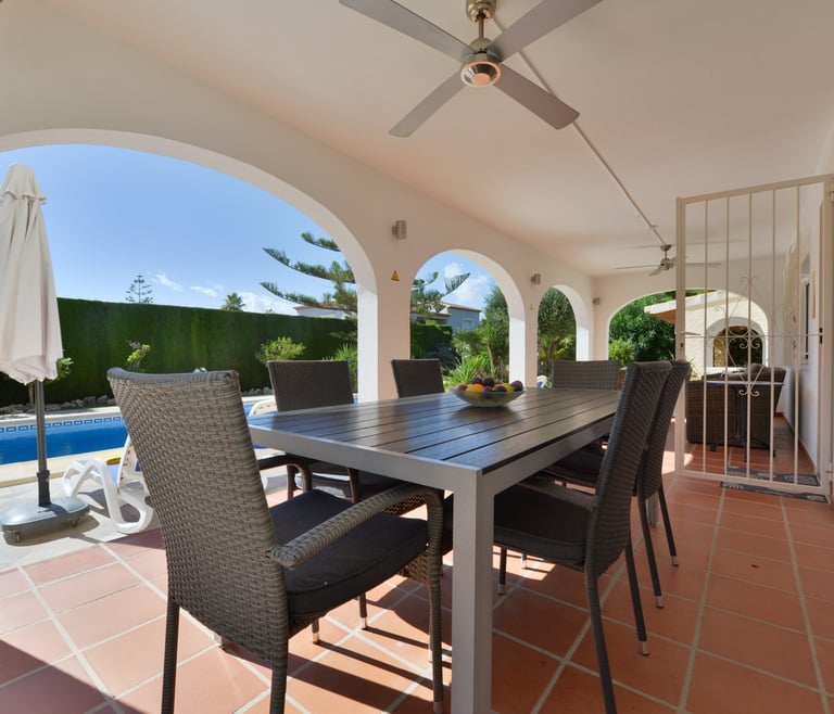 Alquiler de villa en Benissa DOS ANGELES en Benissa - Terraza