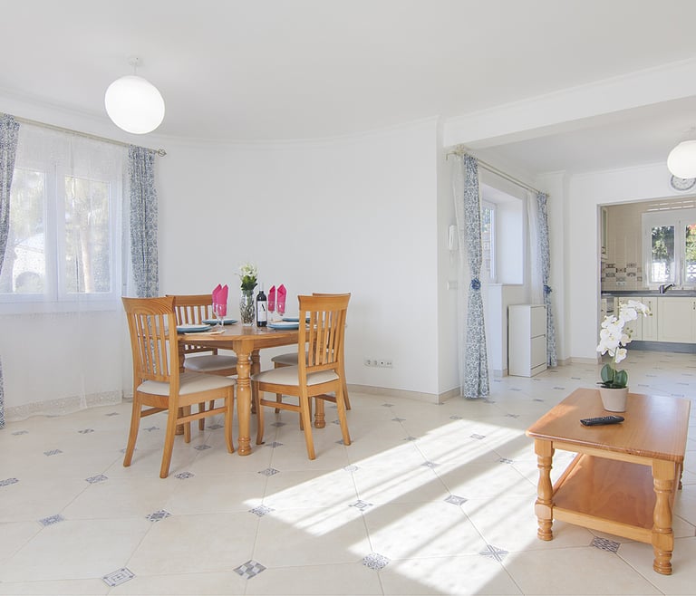SOLEADA, Schöne Villa für 8 Personen in Calpe mit privatem Pool und kostenlosem WiFi. in Calpe / Calp - Essbereich