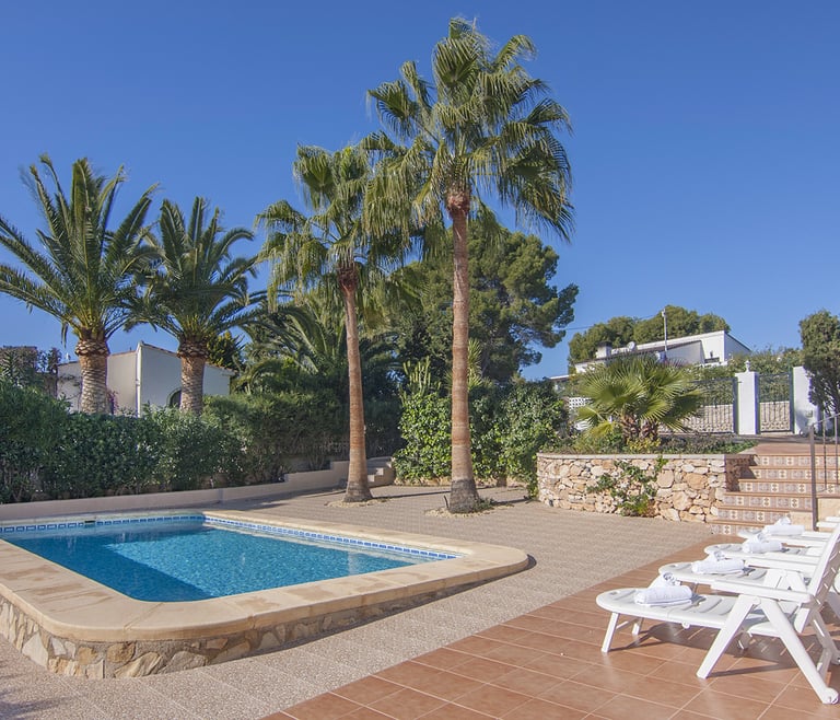 SOLEADA, Schöne Villa für 8 Personen in Calpe mit privatem Pool und kostenlosem WiFi. in Calpe / Calp - Schwimmbad