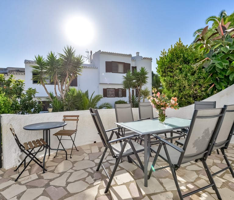 THOMAS, Bungalow para 6 personas con piscina,wifi gratis en Benissa - Terraza