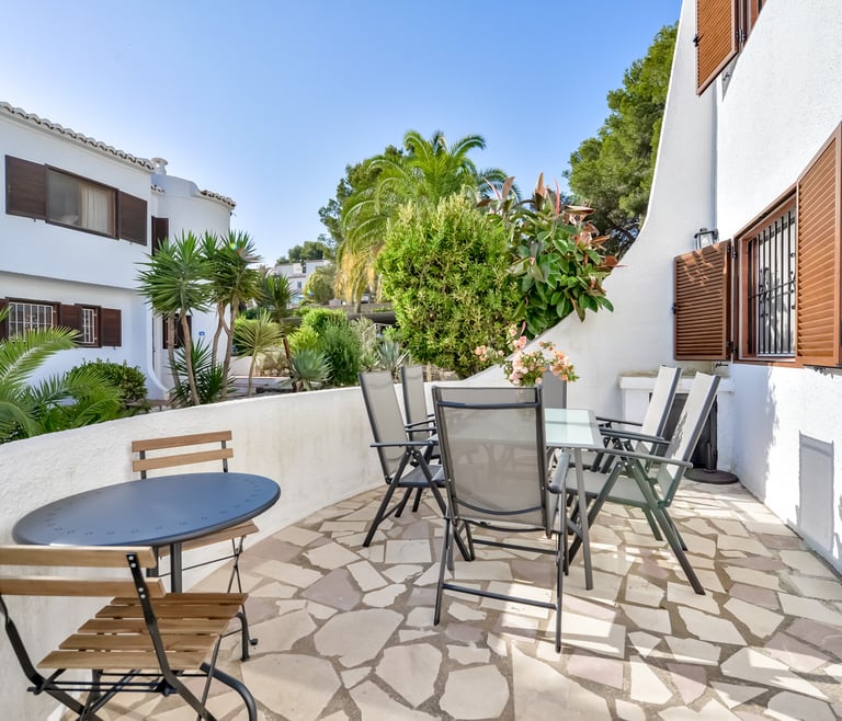 THOMAS, Bungalow para 6 personas con piscina,wifi gratis en Benissa - Terraza
