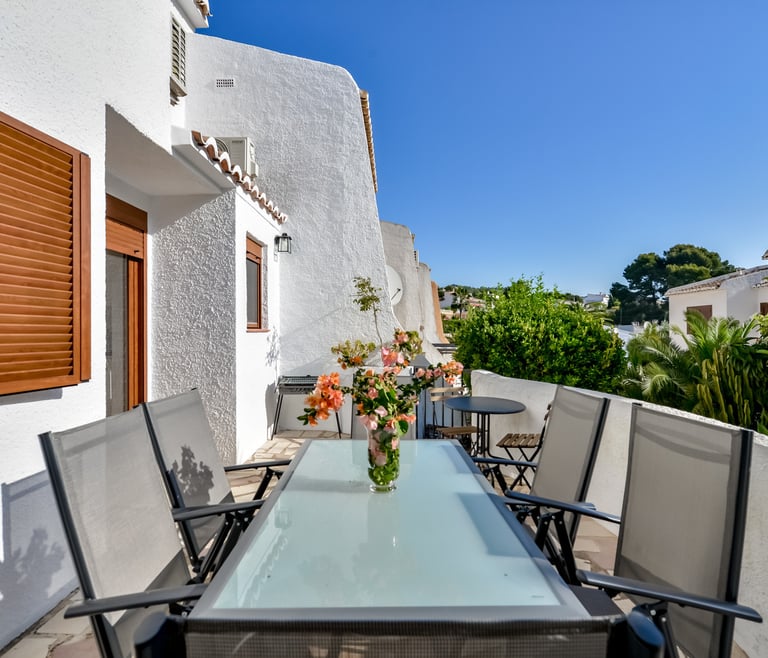 THOMAS, Bungalow para 6 personas con piscina,wifi gratis en Benissa - Terraza