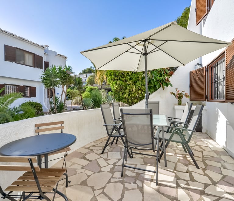 THOMAS, Bungalow para 6 personas con piscina,wifi gratis en Benissa - Terraza