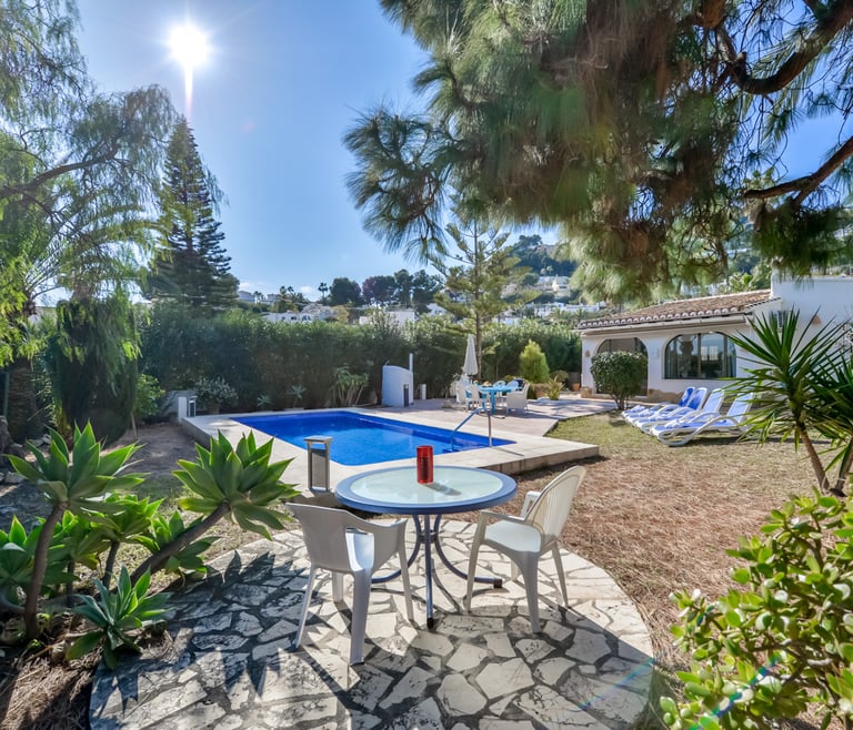 Alquiler de villa en Moraira BENIALI para 6 pax con  piscina privada. en Moraira - Piscina