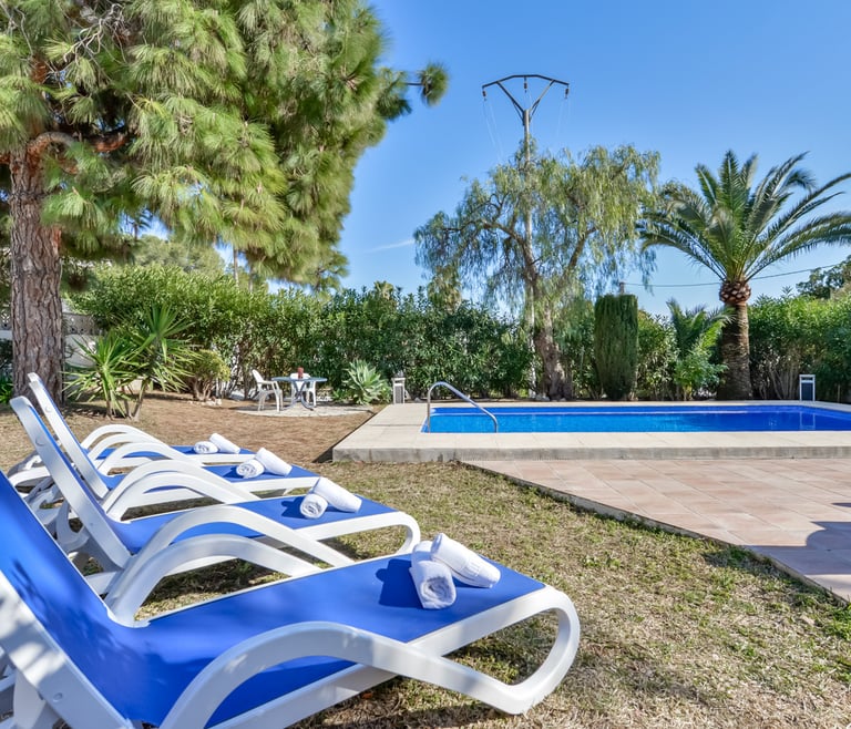 Alquiler de villa en Moraira BENIALI para 6 pax con  piscina privada. en Moraira - Piscina