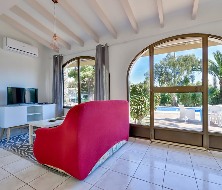 Alquiler de villa en Moraira BENIALI para 6 pax con  piscina privada. en Moraira - Salón