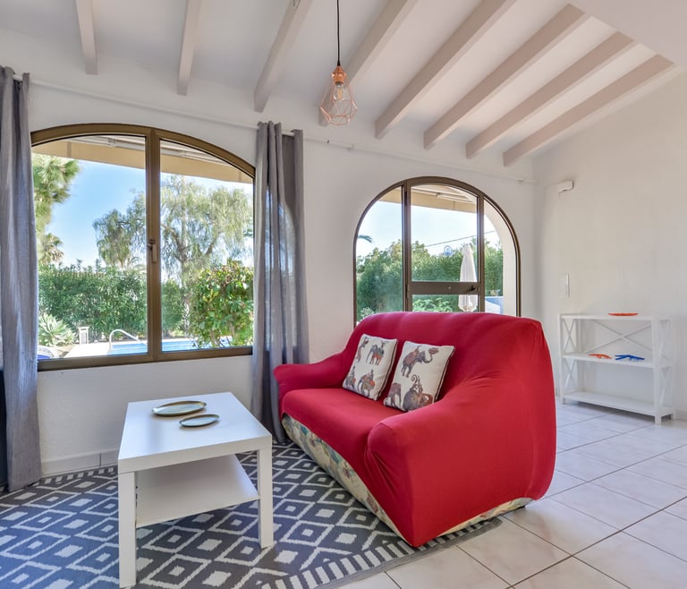 Alquiler de villa en Moraira BENIALI para 6 pax con  piscina privada. en Moraira - Salón