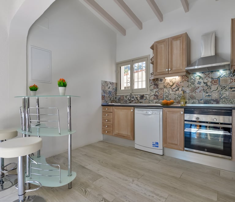 Alquiler de villa en Moraira BENIALI para 6 pax con  piscina privada. en Moraira - Cocina