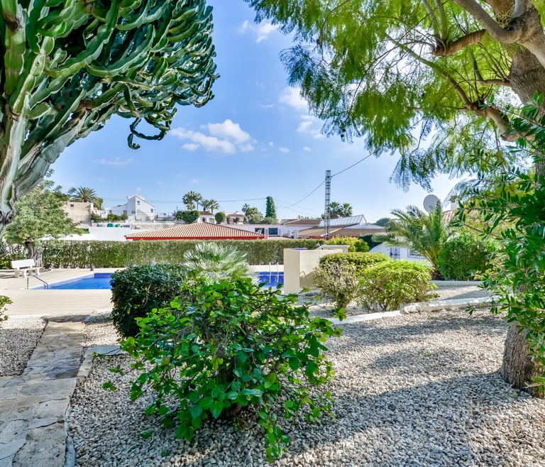 Alquiler de bungalow en Moraira, MEU LAR en Moraira - Jardin
