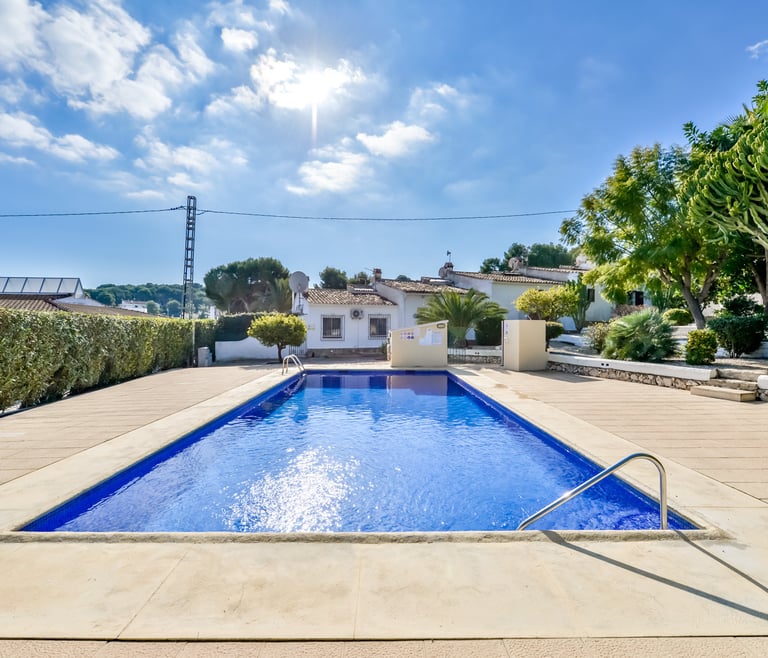 Alquiler de bungalow en Moraira, MEU LAR en Moraira - Piscina