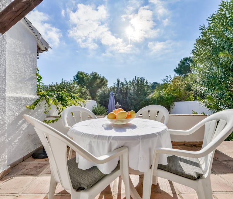 Alquiler de bungalow en Moraira, MEU LAR en Moraira - Terraza
