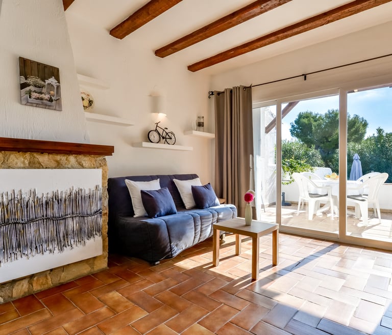 Alquiler de bungalow en Moraira, MEU LAR en Moraira - Salón