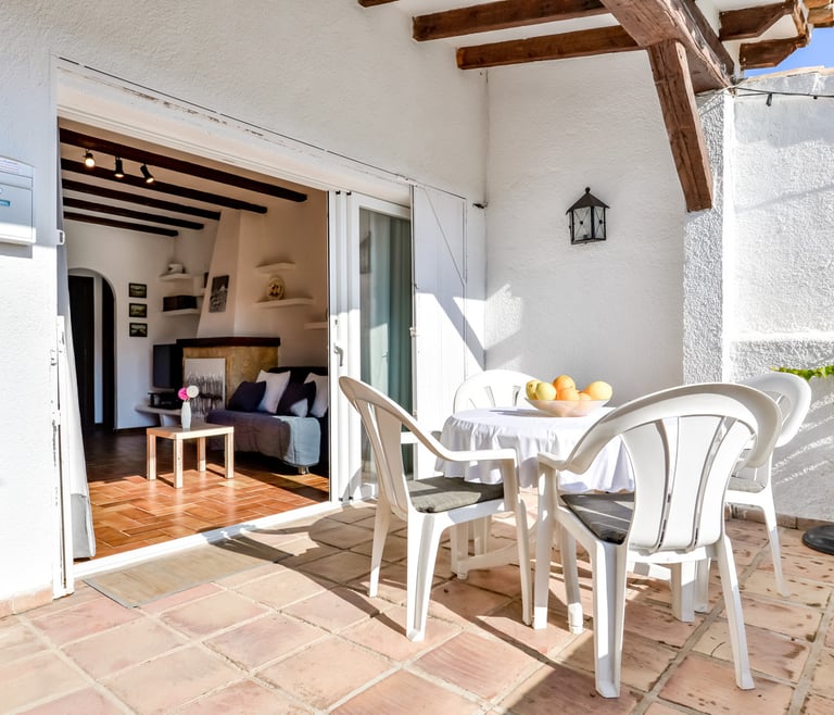 Alquiler de bungalow en Moraira, MEU LAR en Moraira - Terraza