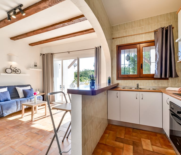 Alquiler de bungalow en Moraira, MEU LAR en Moraira - Cocina