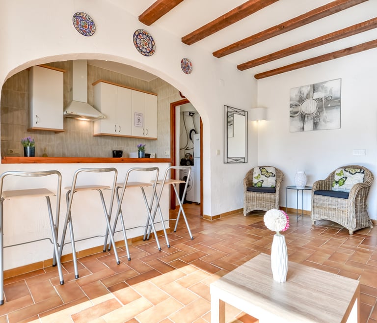 Alquiler de bungalow en Moraira, MEU LAR en Moraira - Cocina