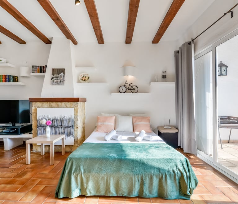 Alquiler de bungalow en Moraira, MEU LAR en Moraira - Salón