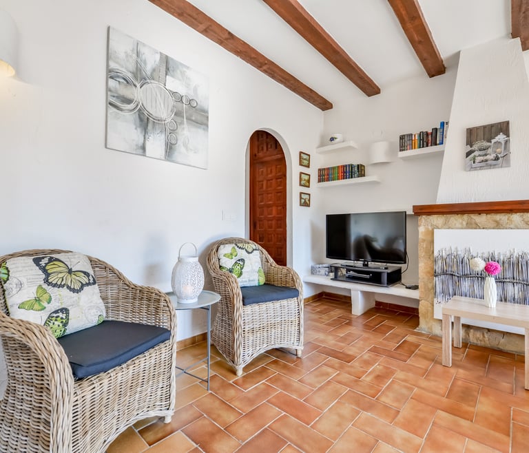 Alquiler de bungalow en Moraira, MEU LAR en Moraira - Salón