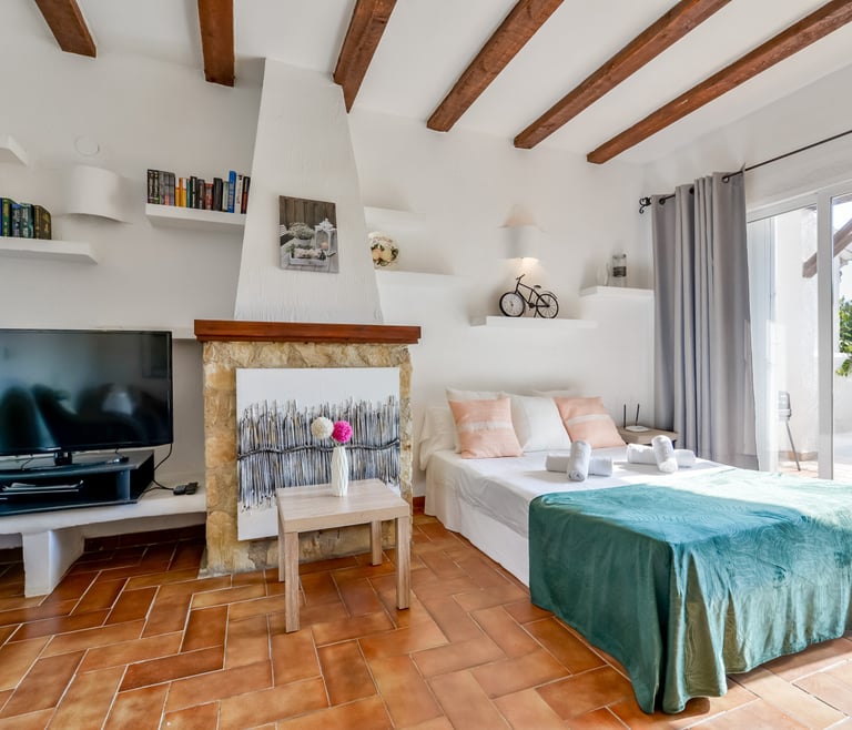 Alquiler de bungalow en Moraira, MEU LAR en Moraira - Salón