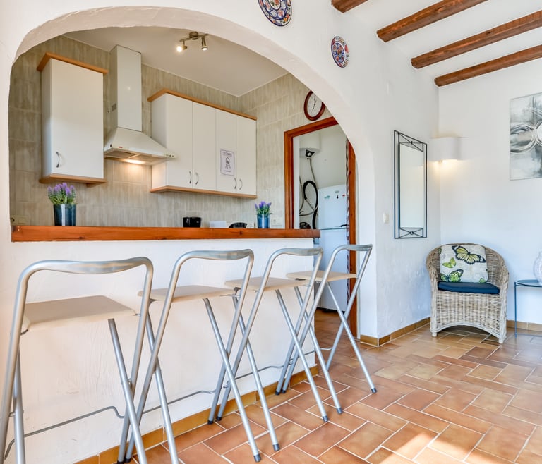 Alquiler de bungalow en Moraira, MEU LAR en Moraira - Cocina
