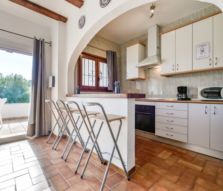 Alquiler de bungalow en Moraira, MEU LAR en Moraira - Cocina