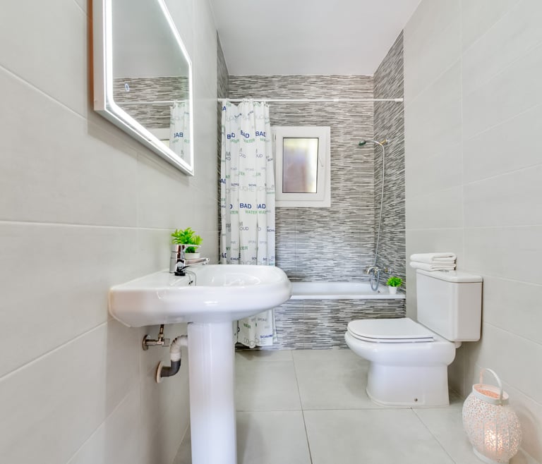 Alquiler de bungalow en Moraira, MEU LAR en Moraira - Baño