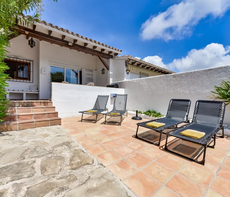 Alquiler de bungalow en Moraira, MEU LAR en Moraira - Terraza