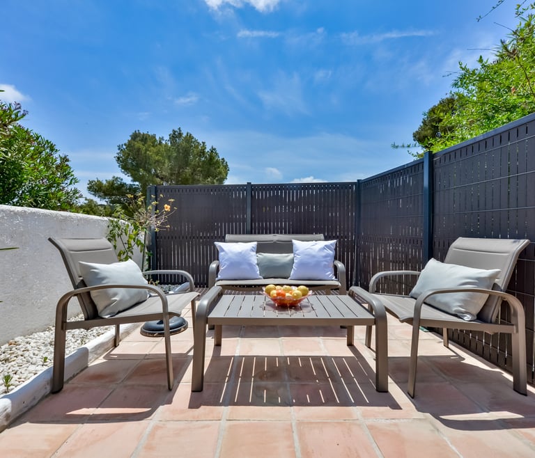 Alquiler de bungalow en Moraira, MEU LAR en Moraira - Terraza