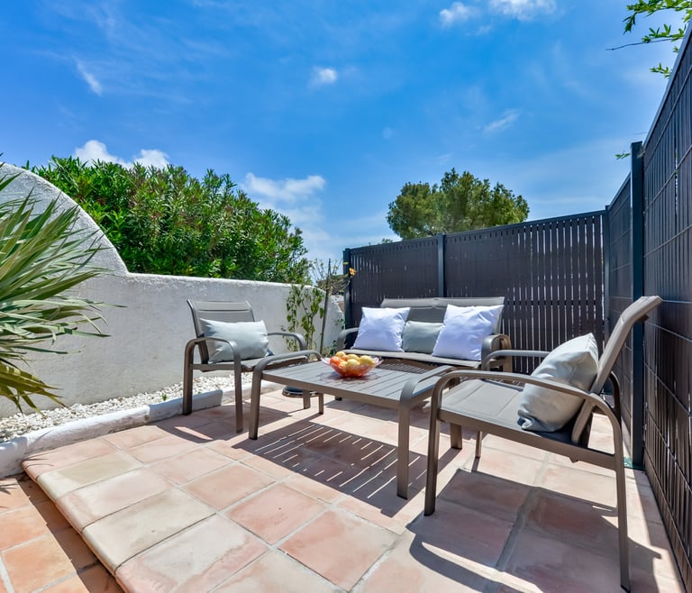 Alquiler de bungalow en Moraira, MEU LAR en Moraira - Terraza