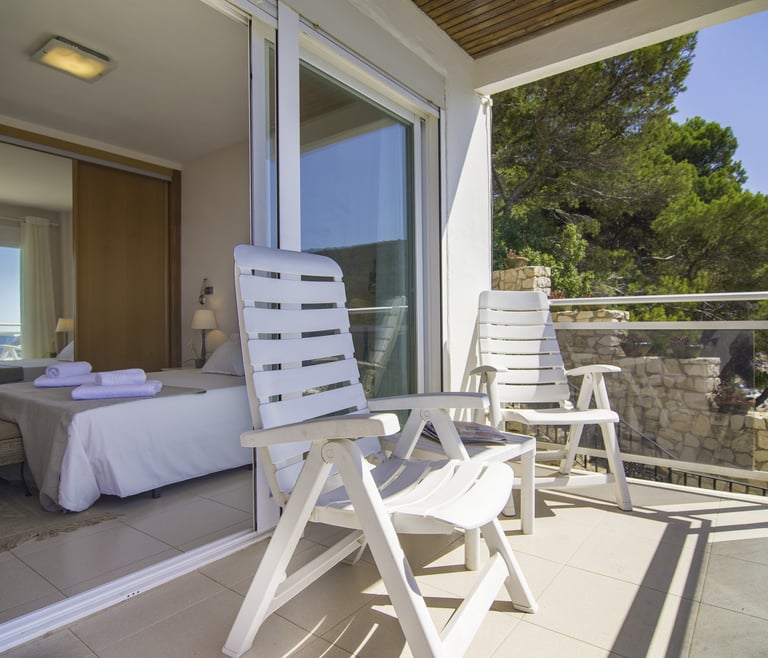 Alquiler de apartamento en El Portet, BELLISSIMO para 6 pax en Moraira - Terraza