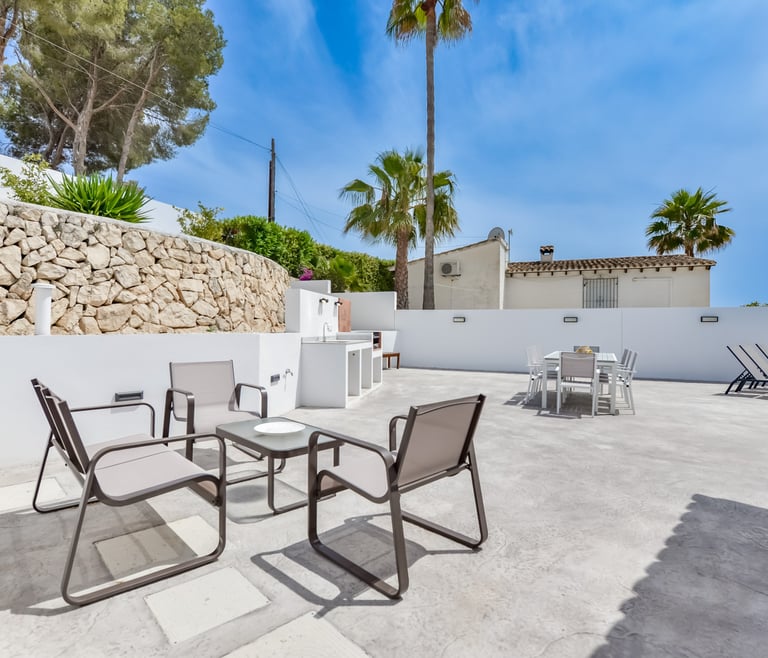 Alquiler de villa en Moraira, MOSTOLES en Moraira - Terraza