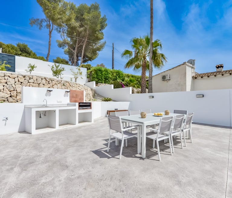 Alquiler de villa en Moraira, MOSTOLES en Moraira - Terraza