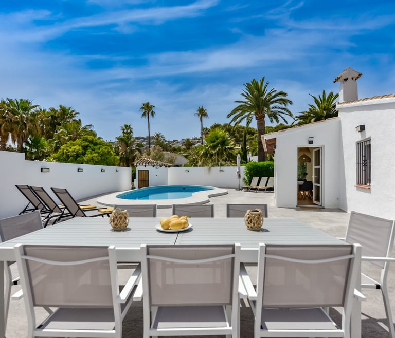 Alquiler de villa en Moraira, MOSTOLES en Moraira - Terraza