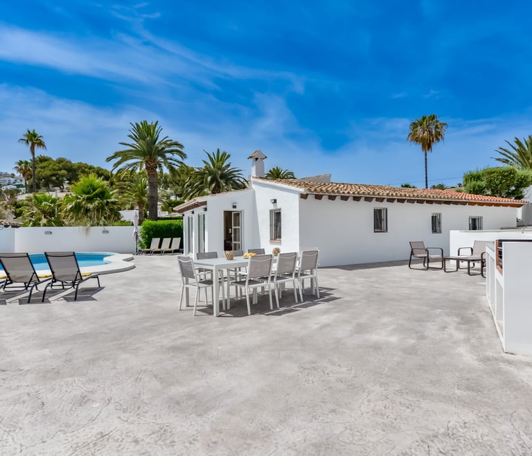 Alquiler de villa en Moraira, MOSTOLES en Moraira - Terraza