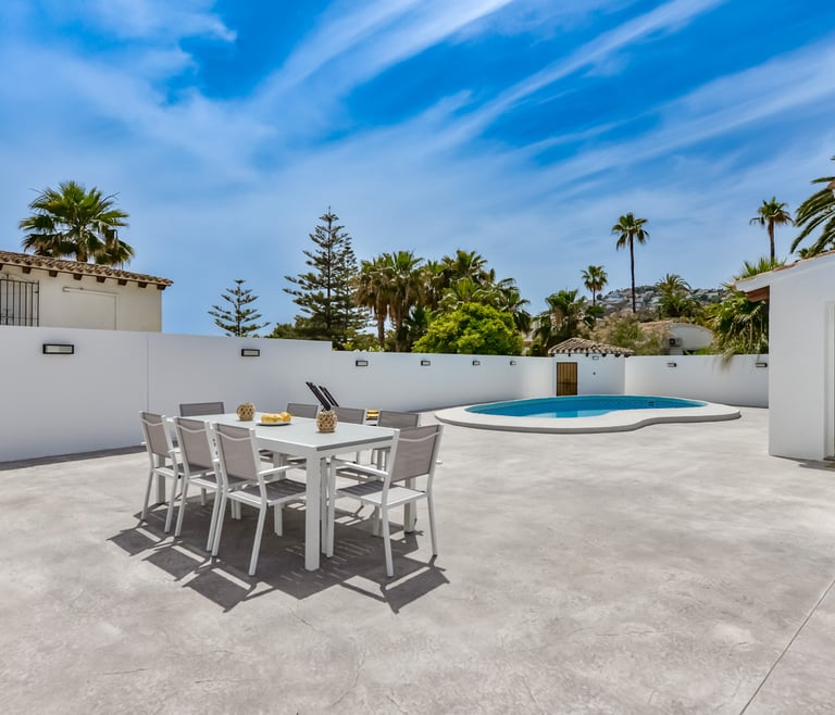 Alquiler de villa en Moraira, MOSTOLES en Moraira - Terraza