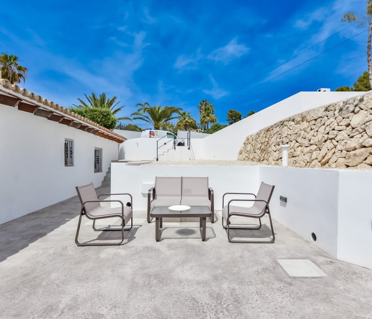 Alquiler de villa en Moraira, MOSTOLES en Moraira - Terraza