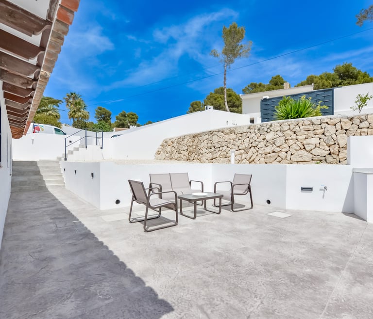 Alquiler de villa en Moraira, MOSTOLES en Moraira - Terraza