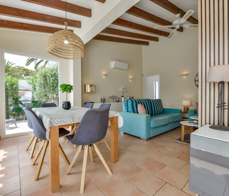 Alquiler de villa en Moraira, MOSTOLES en Moraira - Salón