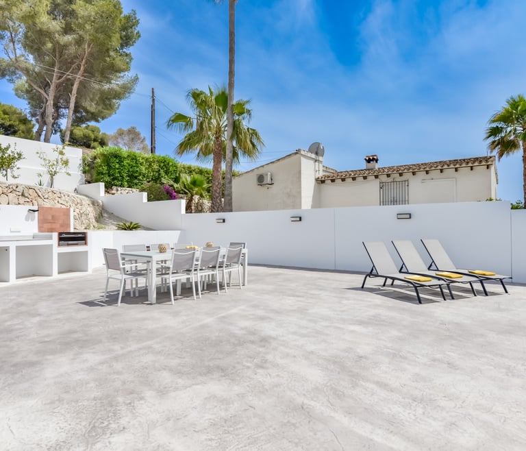 Alquiler de villa en Moraira, MOSTOLES en Moraira - Terraza