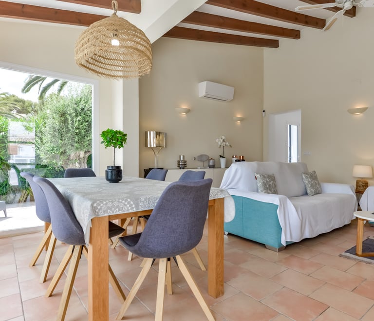 Alquiler de villa en Moraira, MOSTOLES en Moraira - Salón