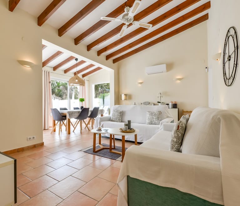 Alquiler de villa en Moraira, MOSTOLES en Moraira - Salón