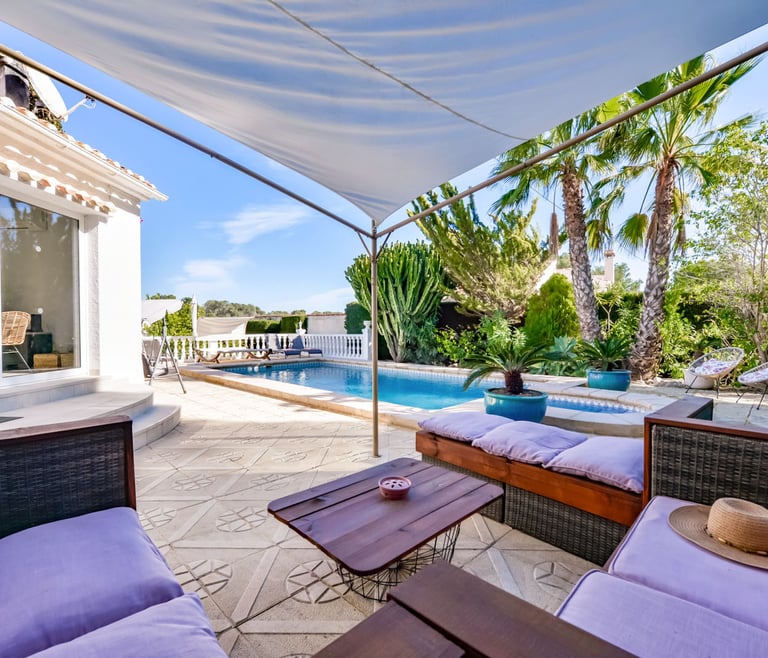 Villa te huur in Benissa CATHY  en Benissa - Terras