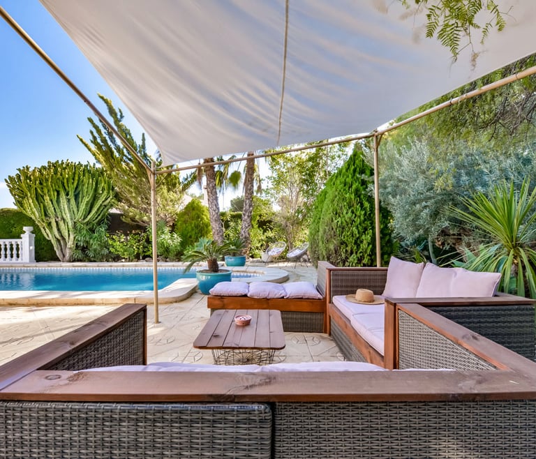 Villa te huur in Benissa CATHY  en Benissa - Terras