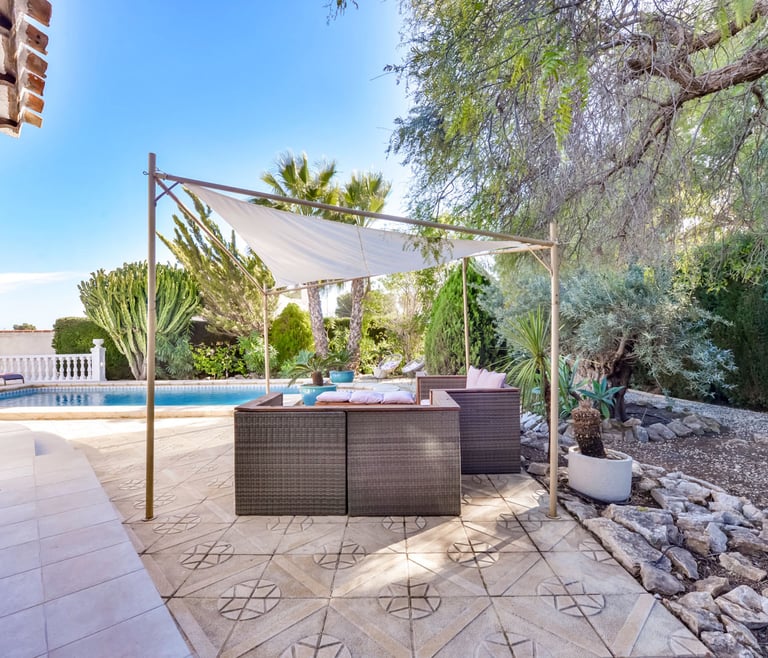 Villa te huur in Benissa CATHY  en Benissa - Terras