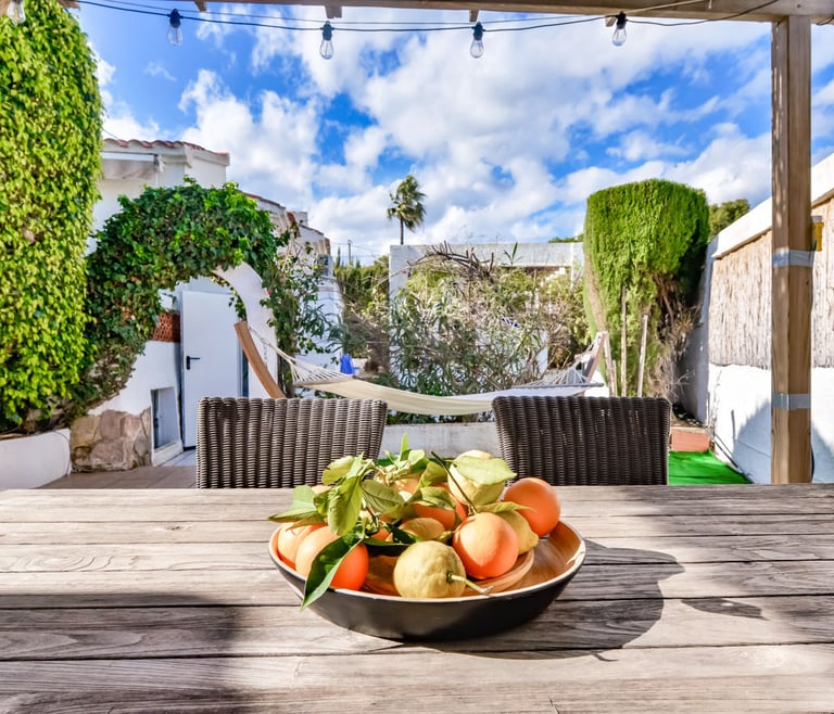 Villa te huur in Benissa CATHY  en Benissa - Terras