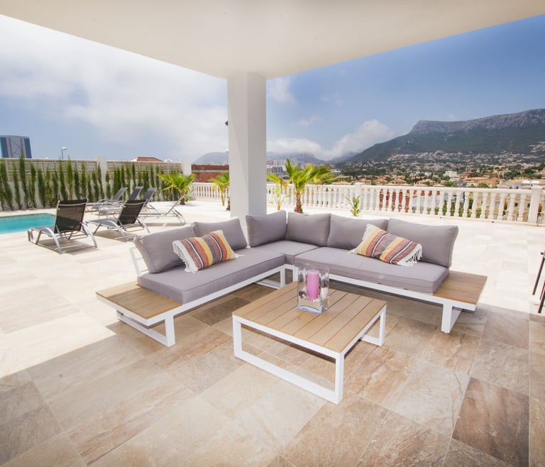 Alquiler de villa en Calpe GRANDIOSA en Calpe - Terraza