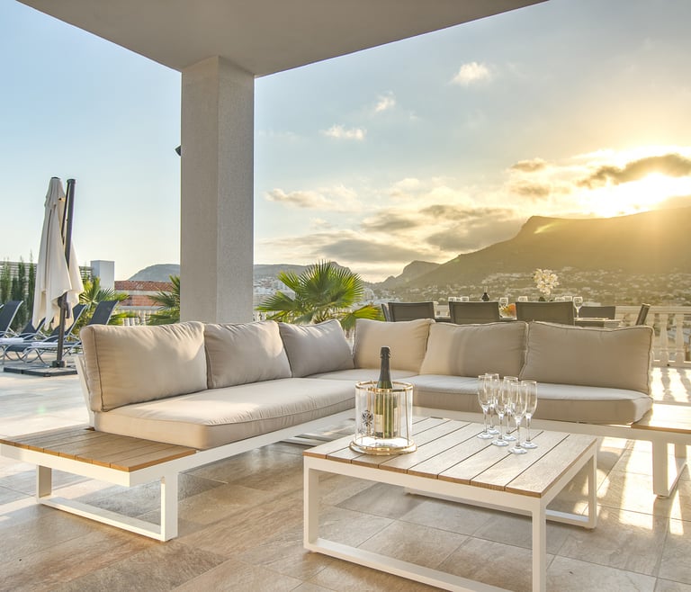 Alquiler de villa en Calpe GRANDIOSA en Calpe - Terraza